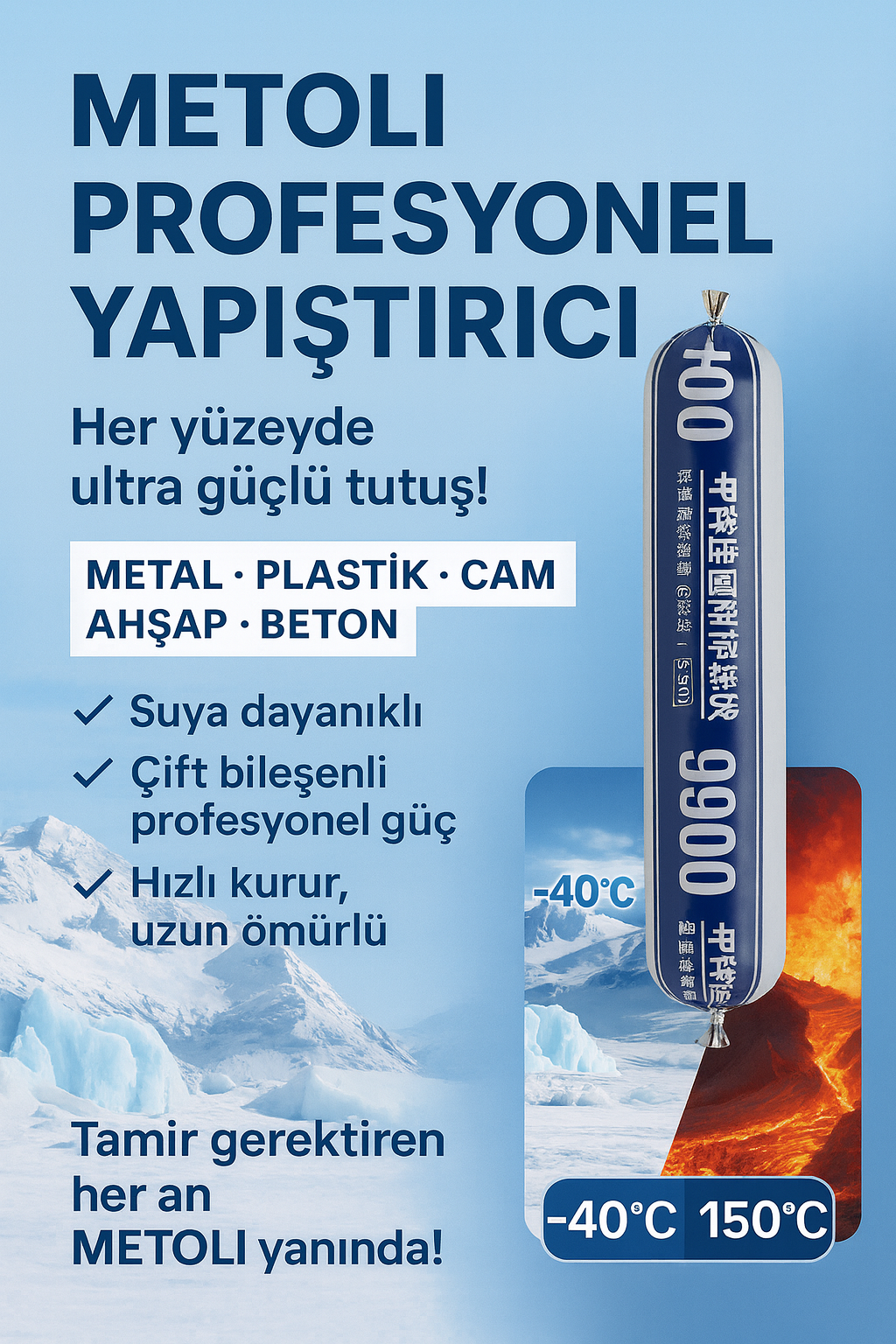 Güçlü Sızdırmaz Çok Amaçlı Yapıştırıcı